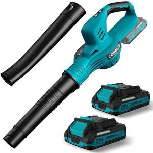 Cordless Leaf Blower with Batteries